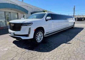 White Cadillac Escalade Limousine from Best Limo Service NJ