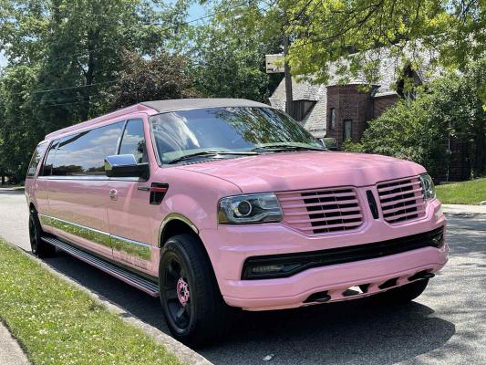 Lincoln Navigator Pink 3 - Lincoln Navigator-pink From Best Limo Service Nj