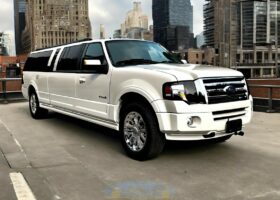 White Ford Expedition Limousine from Best Limo Service NJ