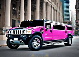 Pink Hummer H2 Limousine from Best Limo Service NJ