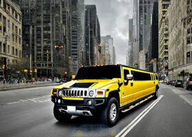 Hummer H2 Yellow Limo from Best Limo Service NJ